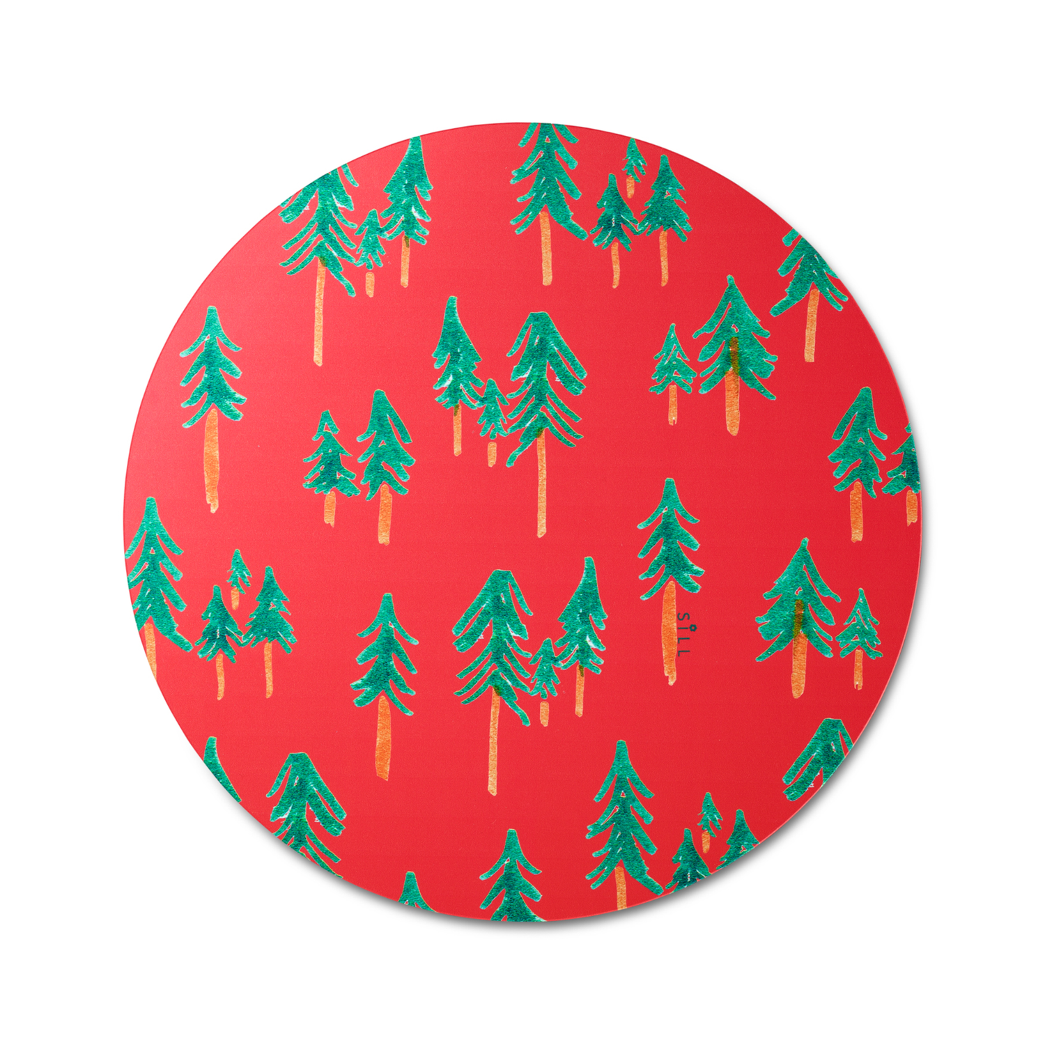 Skiers + Pines, Set of Four