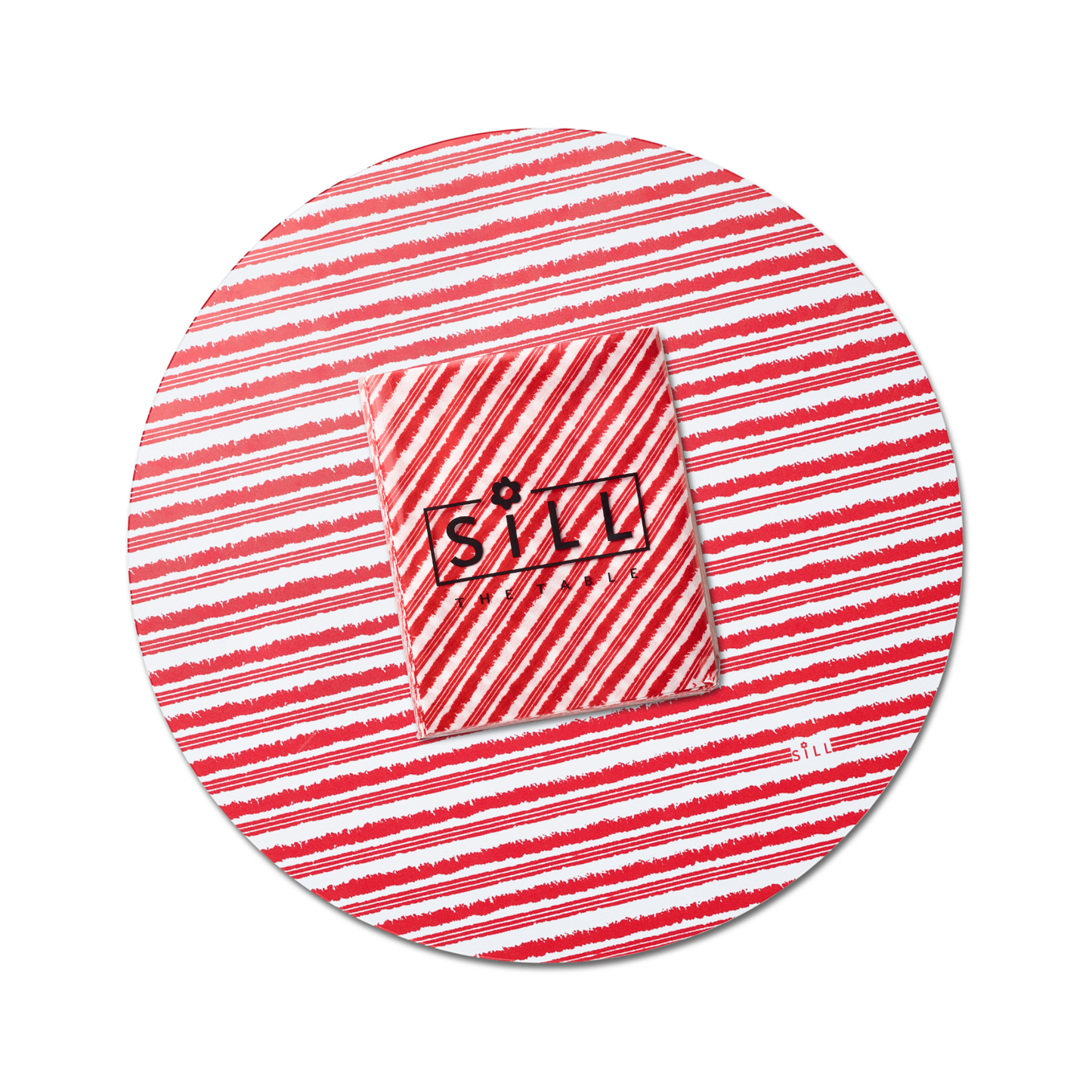 Red Stripes Napkins, Pack of 50