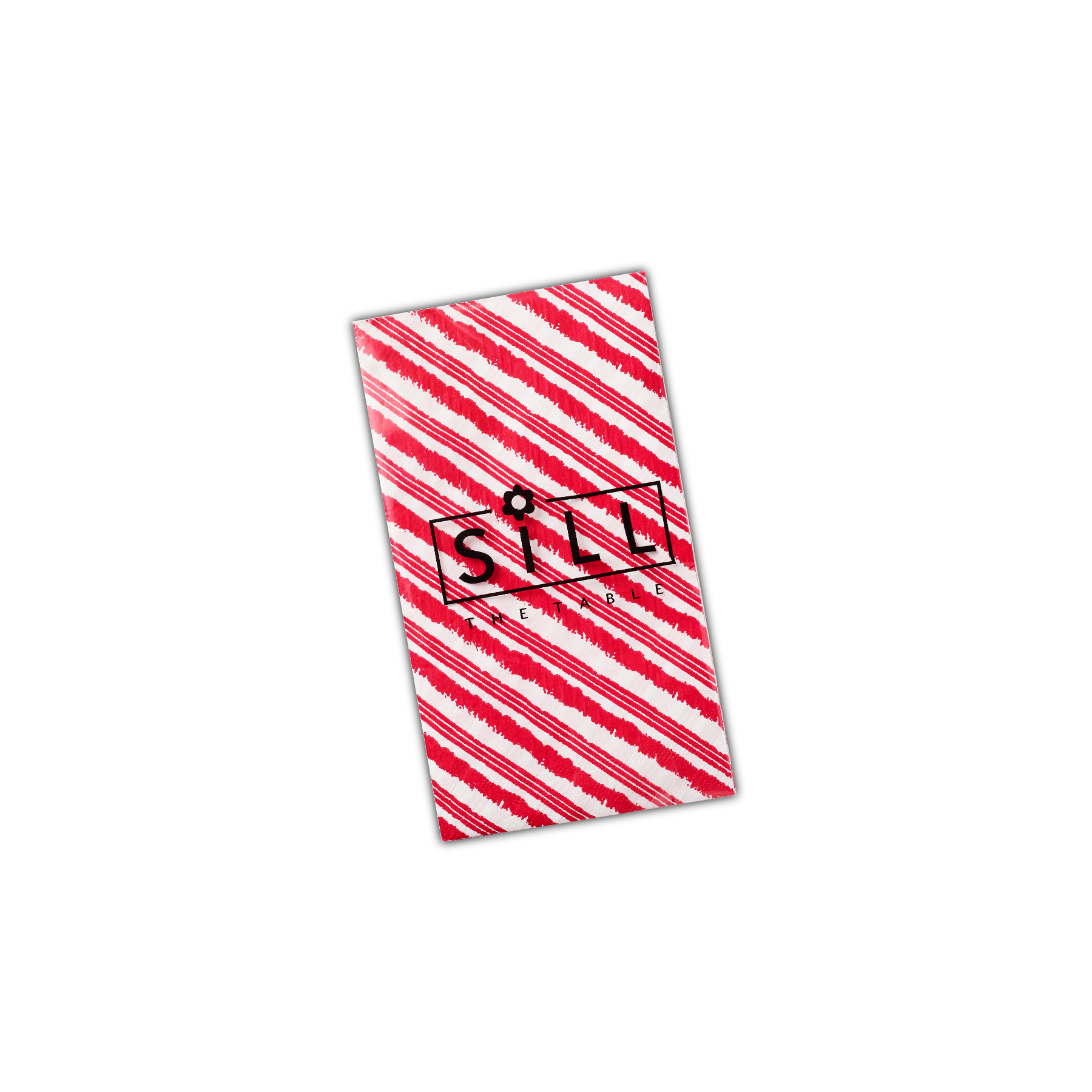 Red Stripes Napkins, Pack of 50